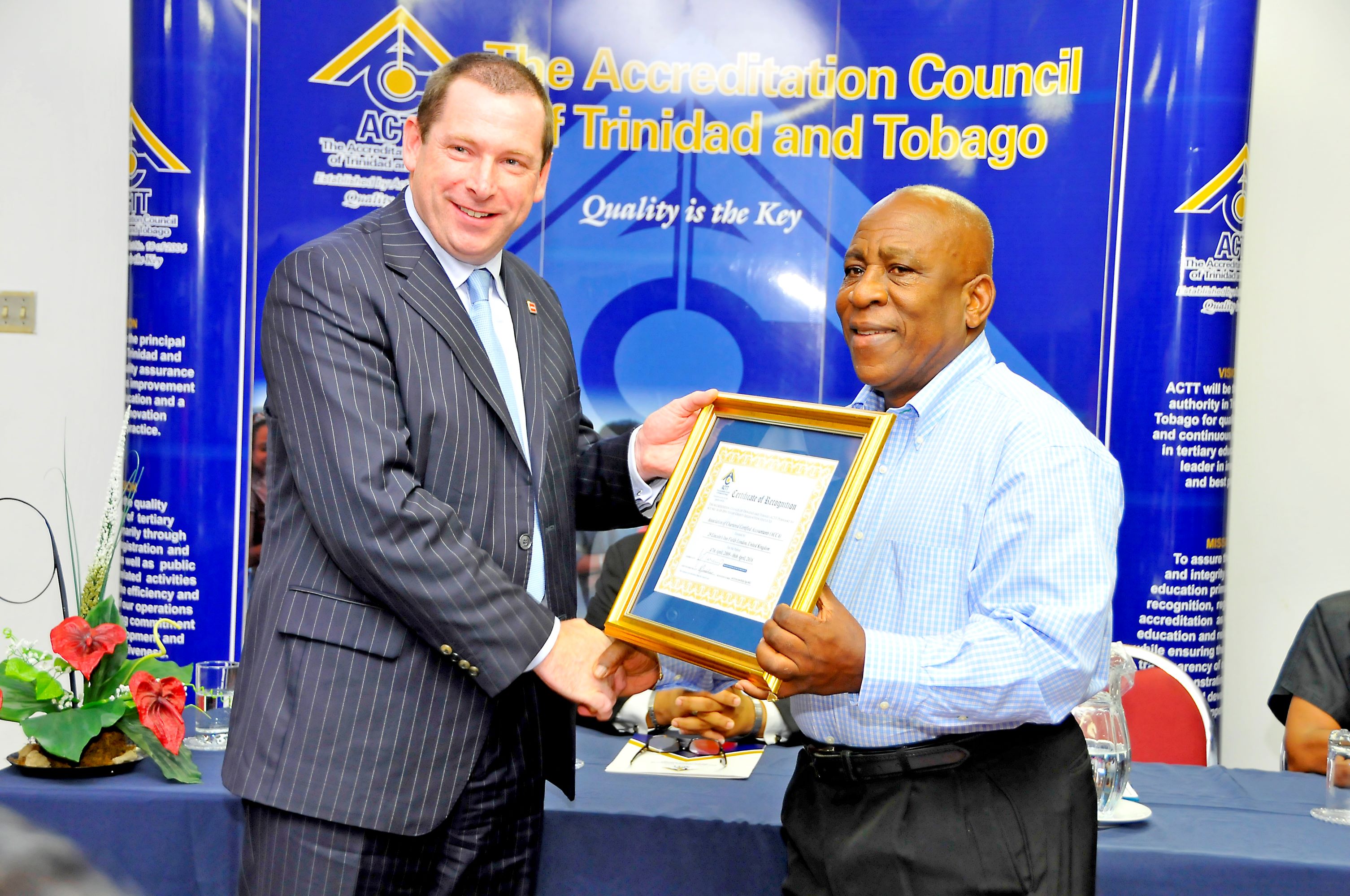 ACTT grants recognised status to the first foreign awardin body - ACCA 